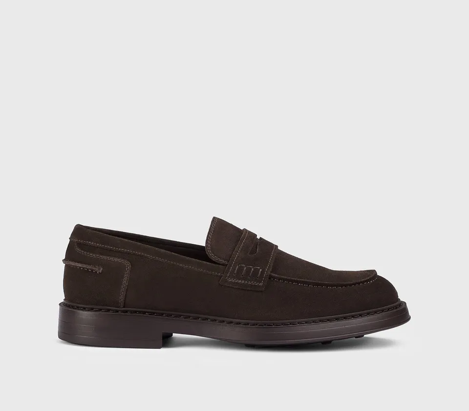 doucal-s-loafers-penny-mokassin-veloursleder-terre image 1