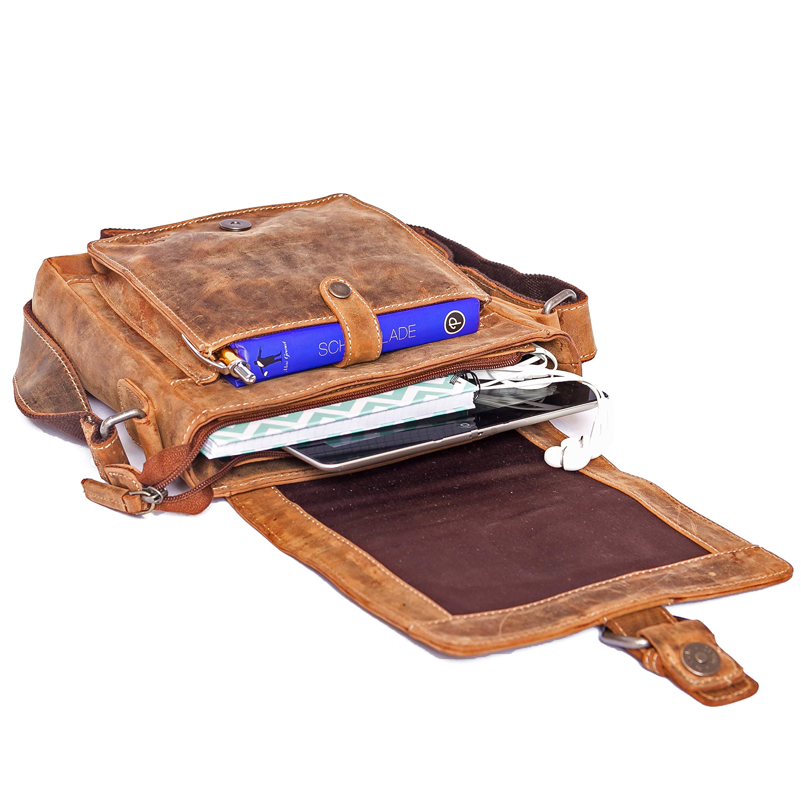 almadih-taschen-luis-umh-ngetasche-leder-braun-vintage-9-7-zoll image 5