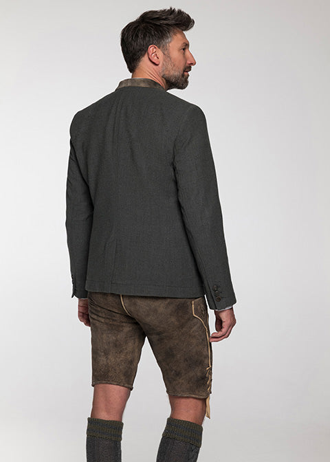 beckert-carlos-trachtenjacke-gr-n-wollstretch-lederkragen image 4