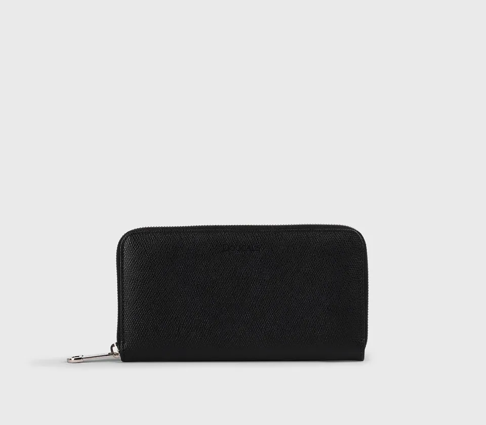 doucal-s-wallets-portemonnaie-leder-schwarz-continental image 1