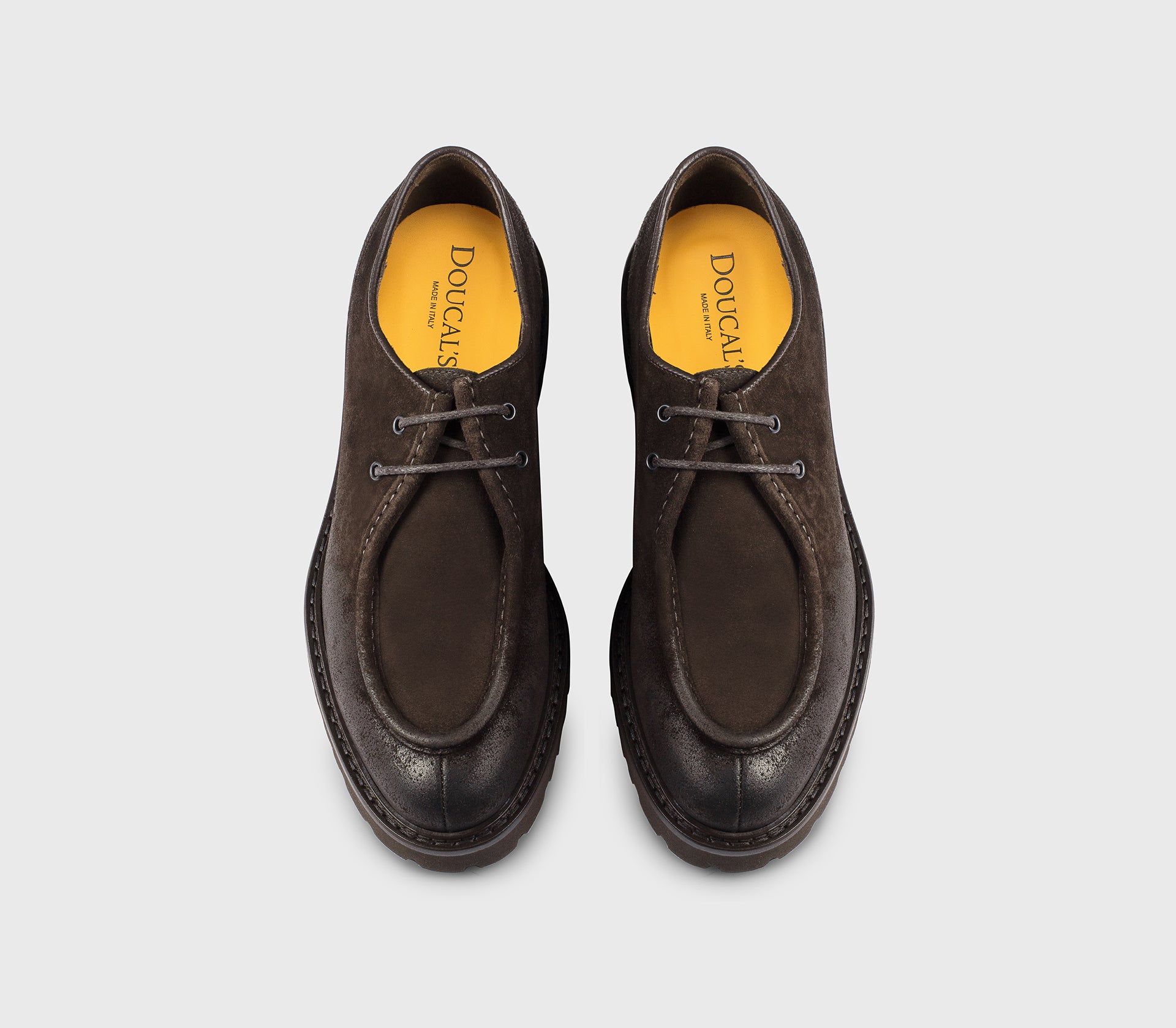 doucal-s-lace-ups-du2737-derby-schn-rschuh-erdbraun-velours image 2