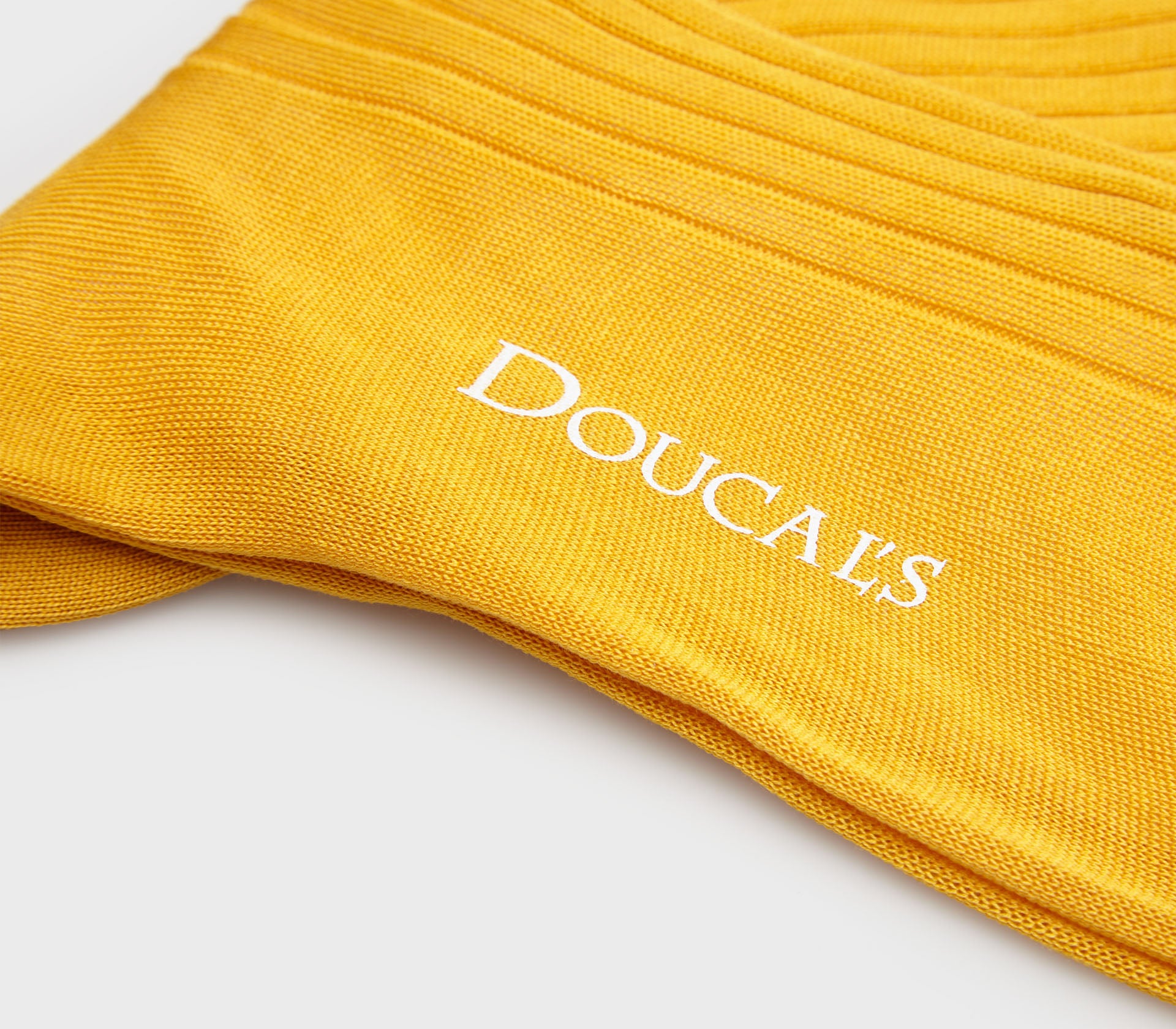 doucal-s-socks-socken-baumwolle-gelb-gerippt-herren image 2