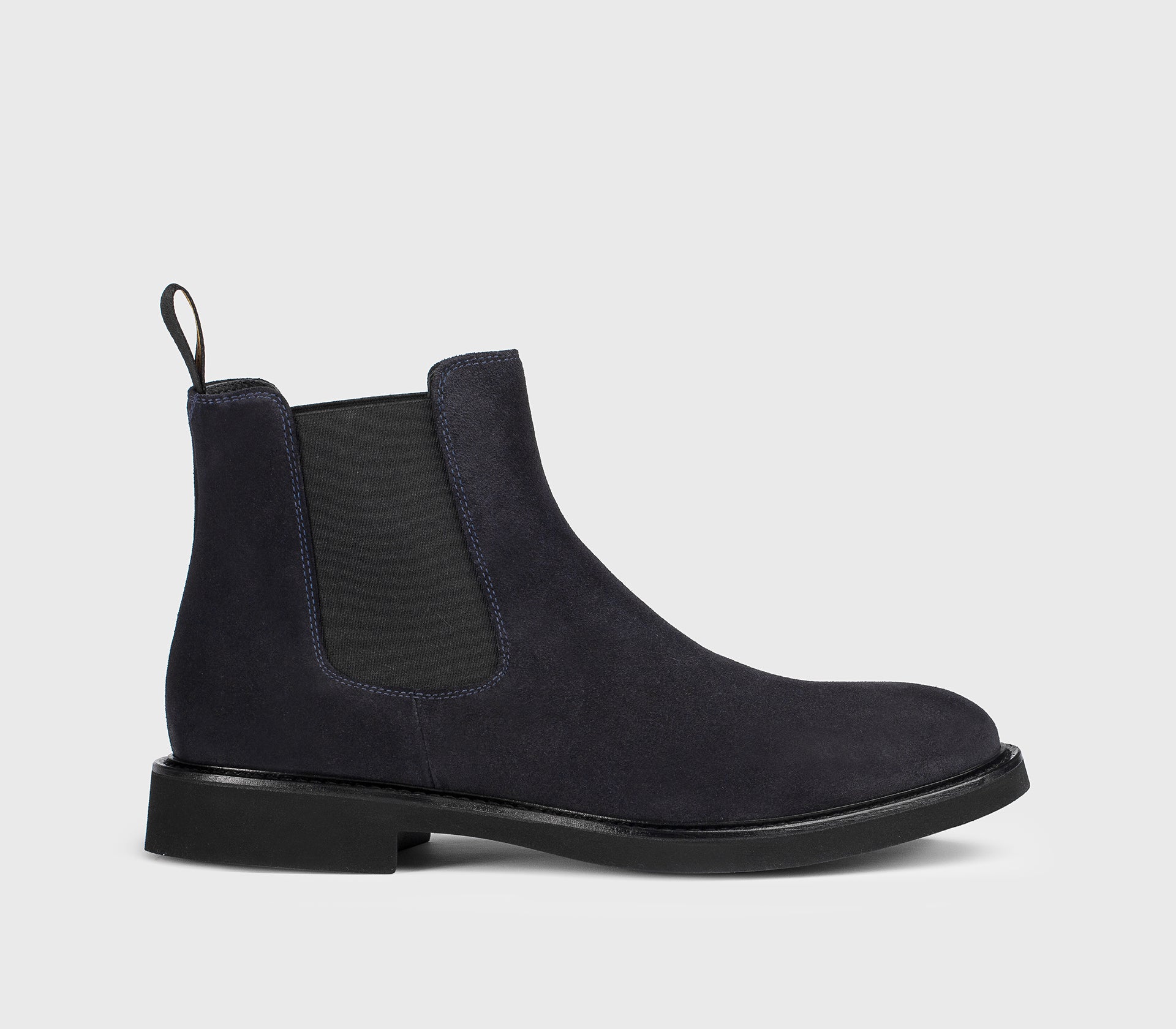 doucal-s-ankle-boots-stiefelette-velours-herren-blau-gummisohle image 1