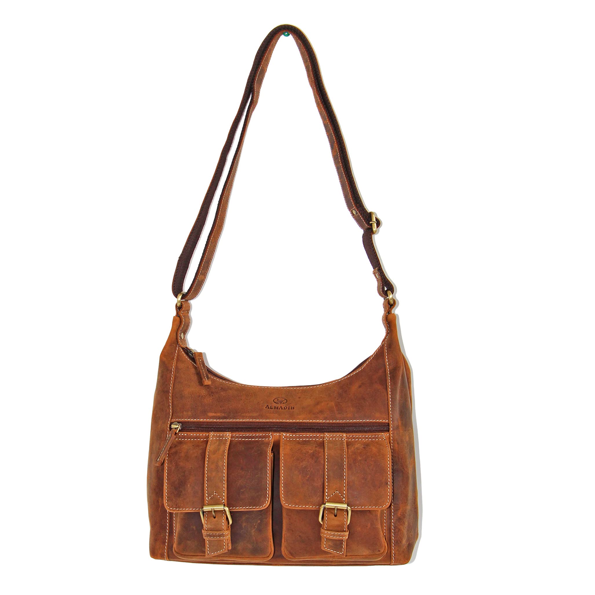 almadih-lara-vintage-damentasche-braun-echtleder image 6