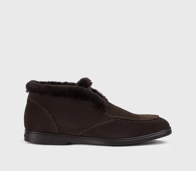 doucal-s-lace-ups-desert-boot-mahagoni-velours-fell image 1