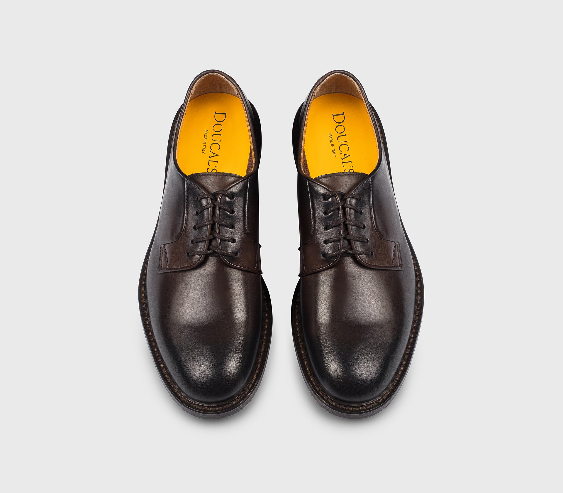 doucal-s-lace-ups-du1385-derby-schwarzbraun-ledersohle-herren image 2