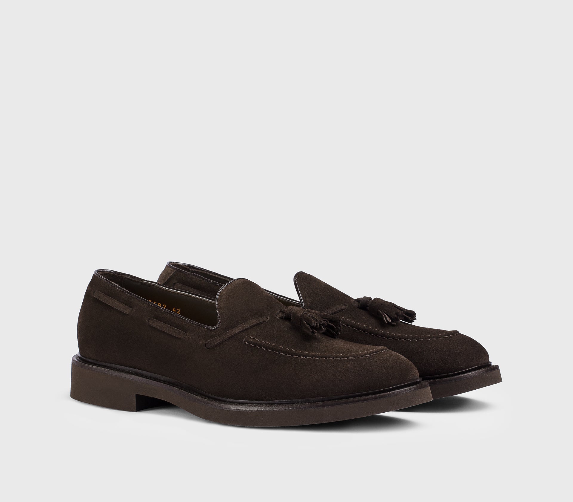 doucal-s-loafers-du3582-mokassin-erdbraun-velours-quasten image 3