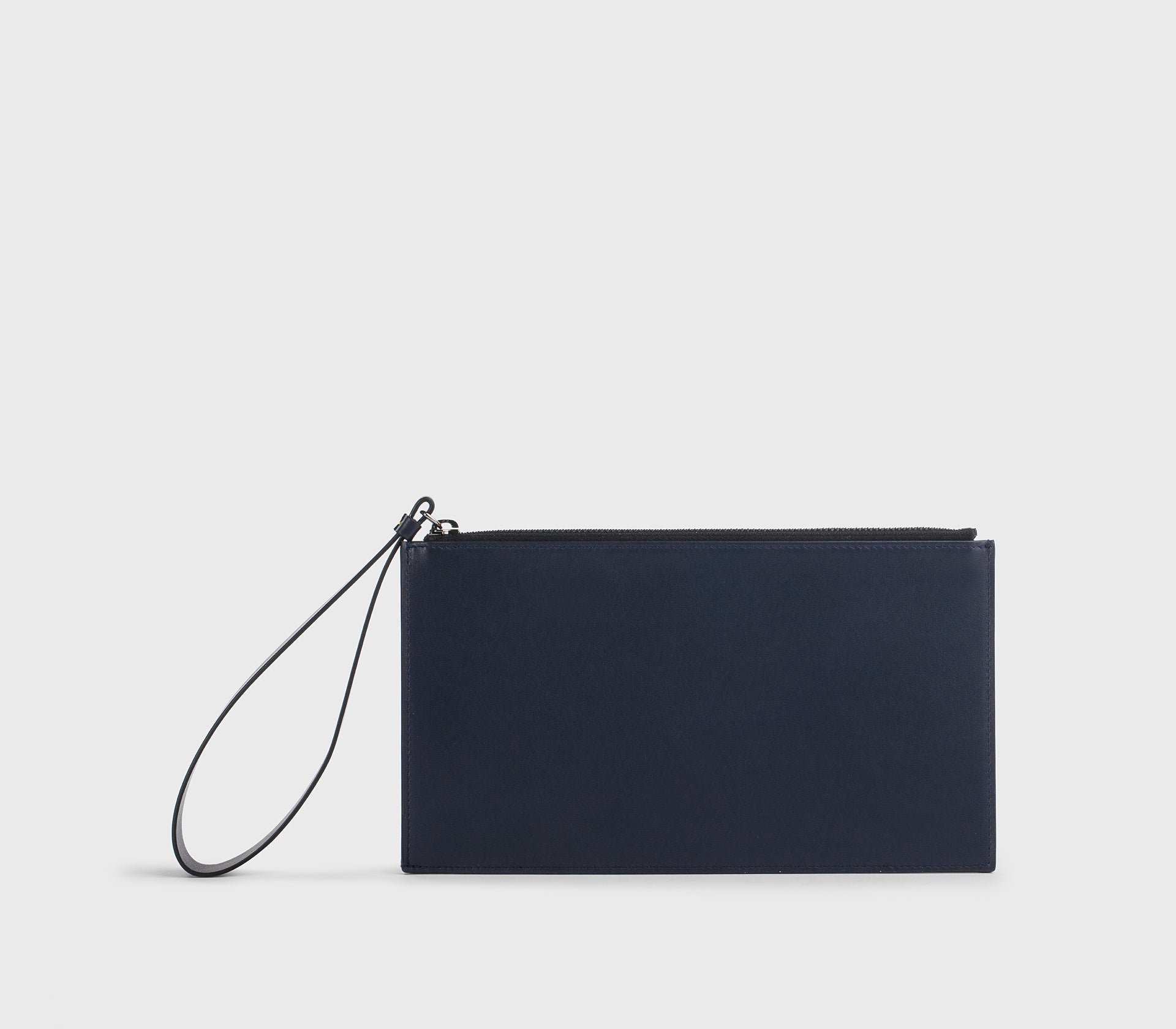 doucal-s-wallets-kreditkartenetui-leder-blau-reissverschluss image 1