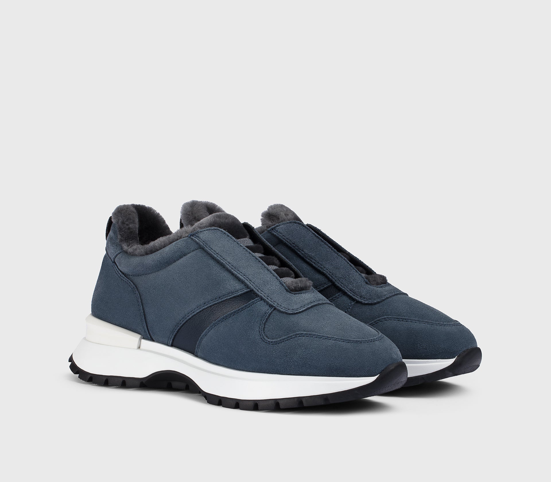 doucal-s-dd8965whinpm896-sneaker-damen-blau-lammfell image 4