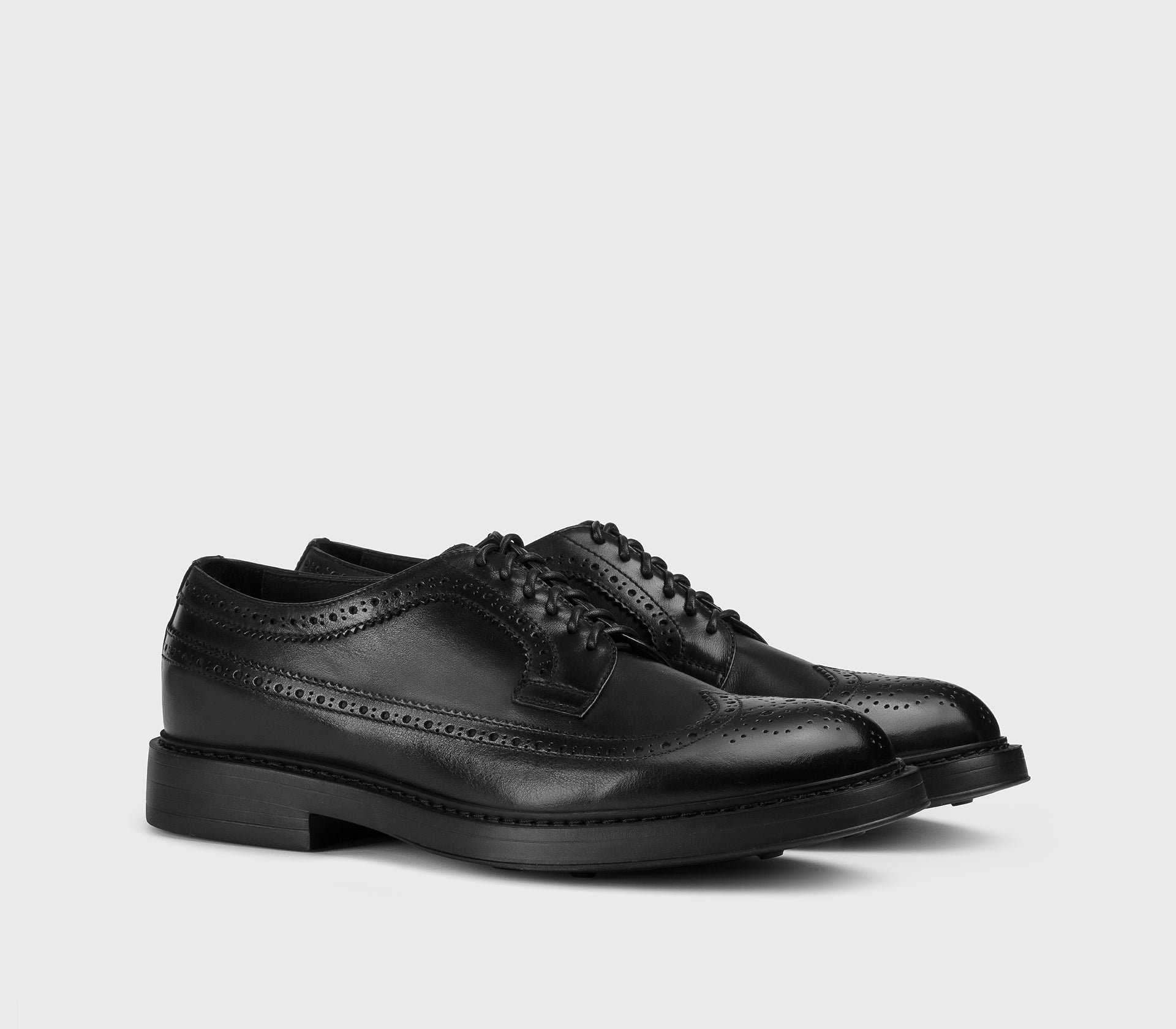 doucal-s-lace-ups-du2523-schn-rschuh-schwarz-leder-wingtip image 3