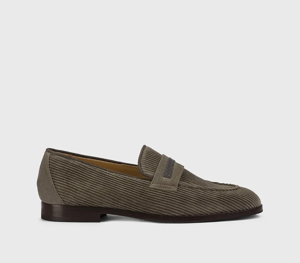 doucal-s-loafers-dd8945-mokassin-espresso-samt-nieten image 1