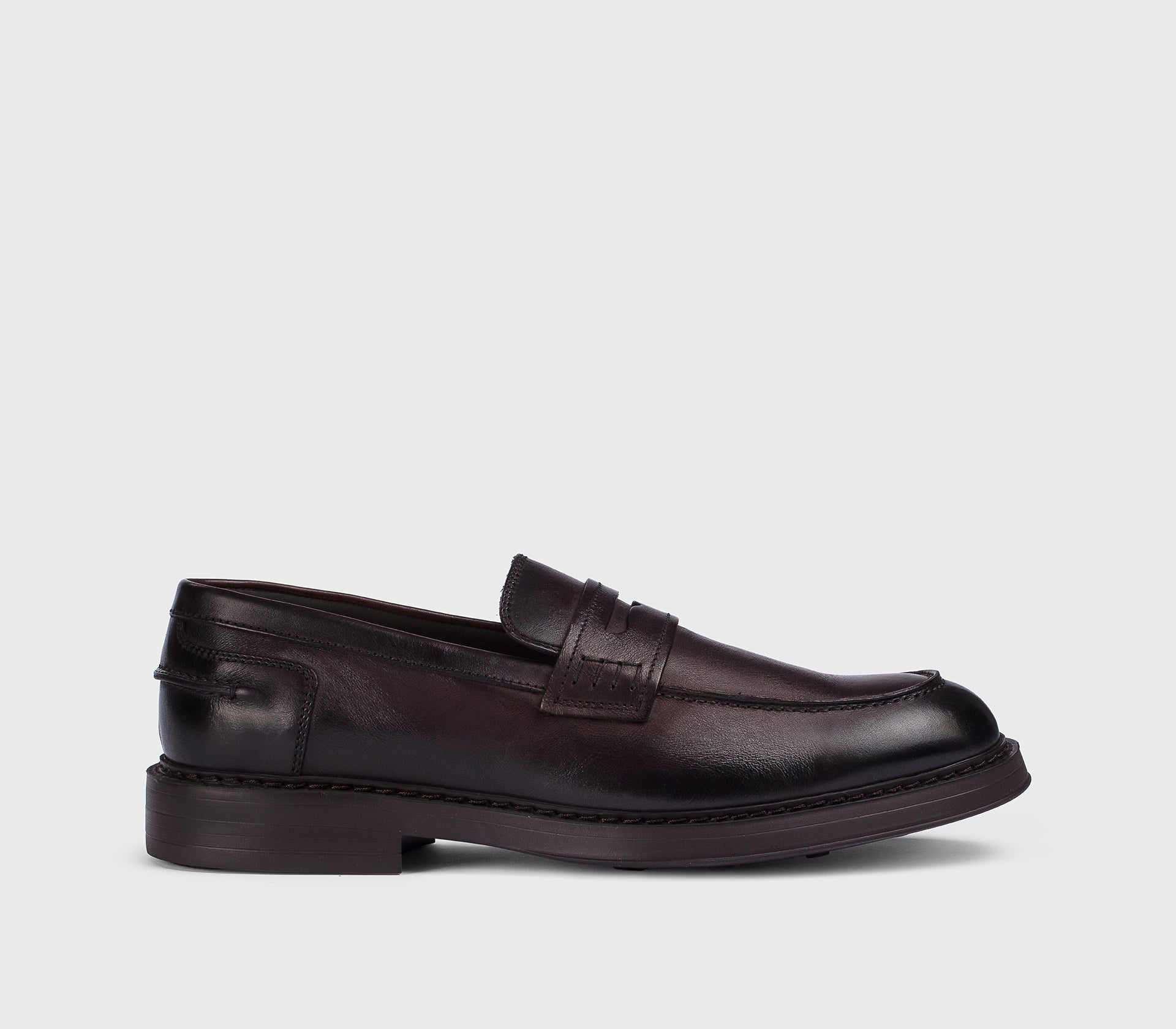 doucal-s-loafers-du2726-penny-herrenschuh-burgunderrot-kalbsleder image 1