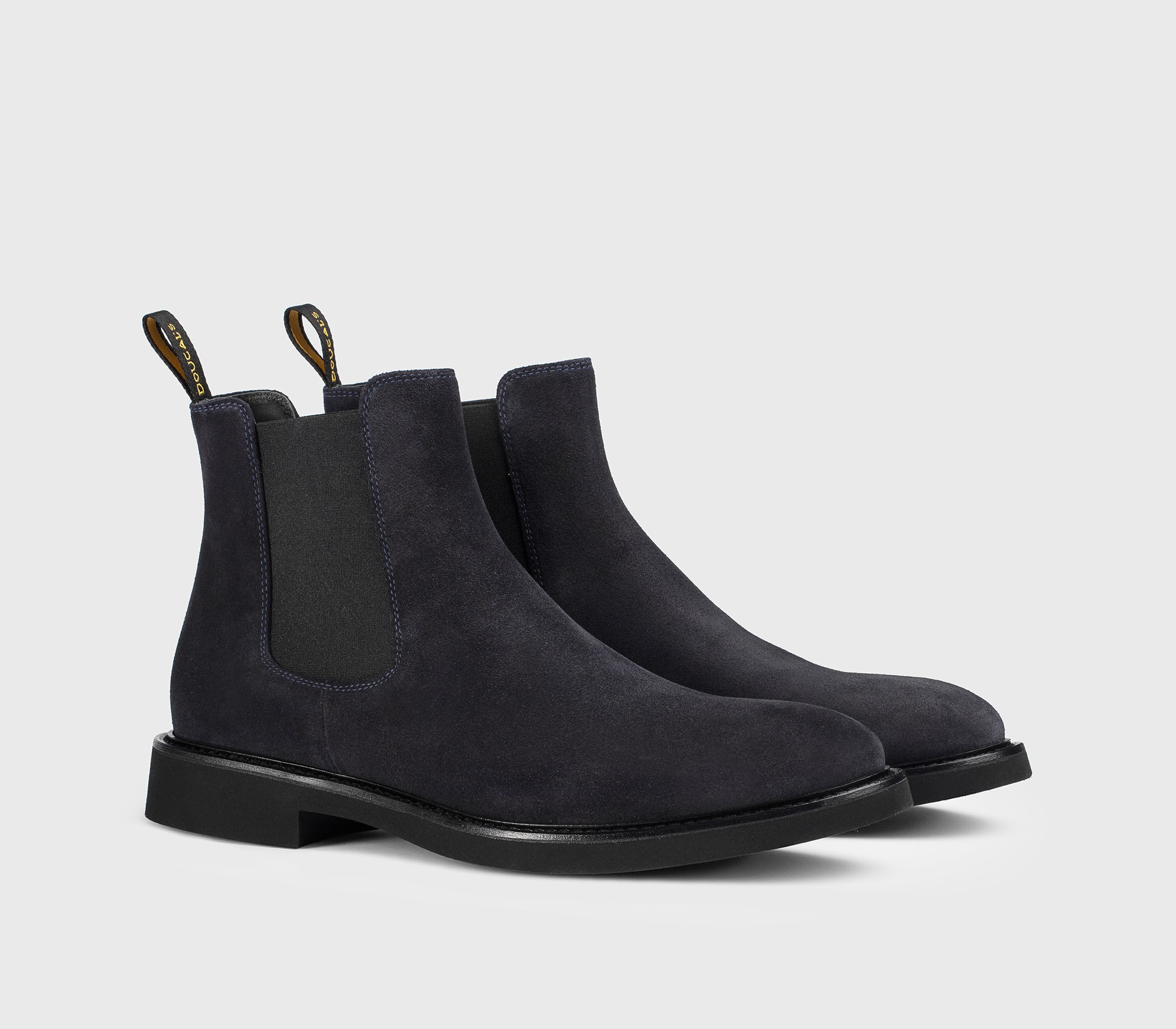 doucal-s-ankle-boots-stiefelette-velours-herren-blau-gummisohle image 3