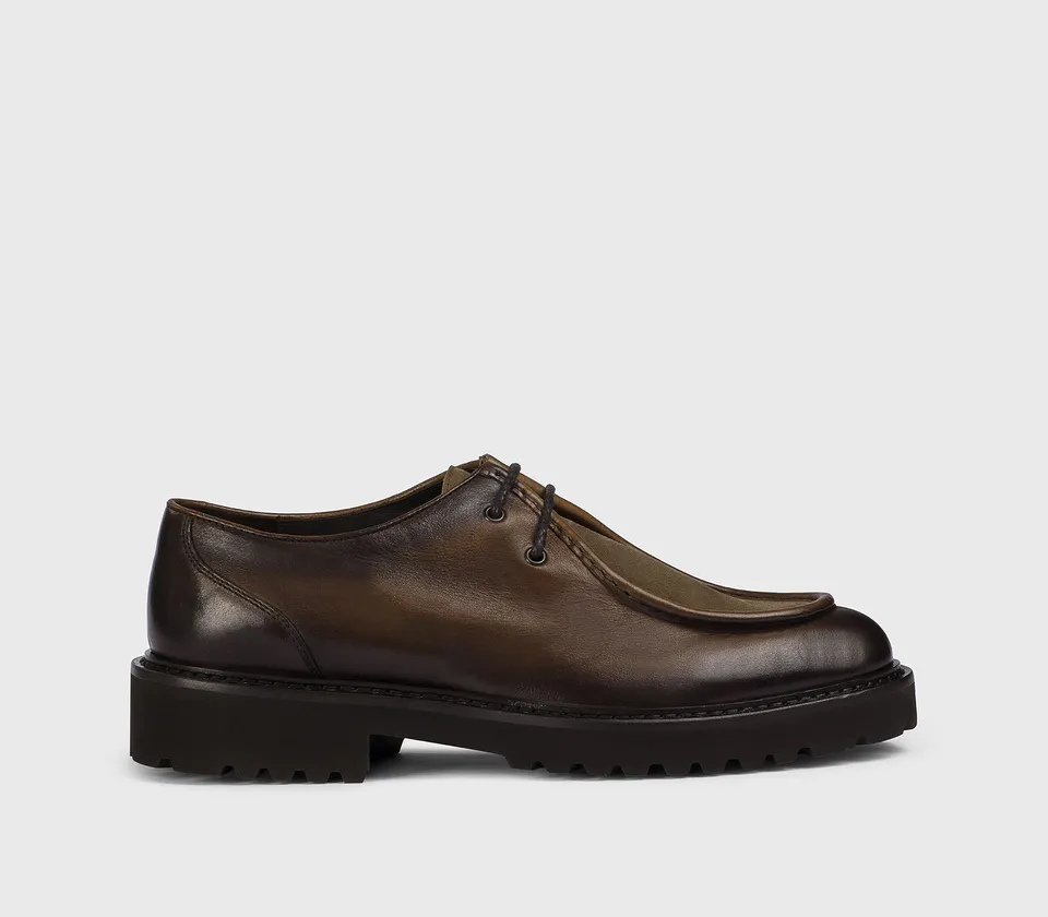 doucal-s-lace-ups-2-loch-derby-schn-sschuh-cacao-leder image 1