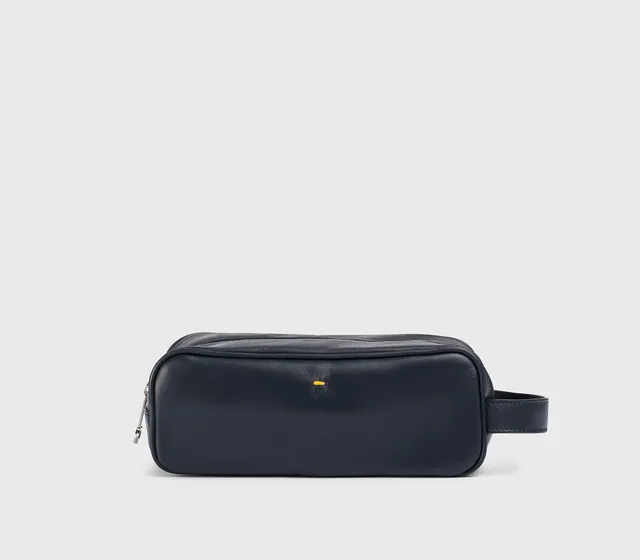 doucal-s-taschen-db0022-beauty-tasche-blau-leder-waschtasche image 1