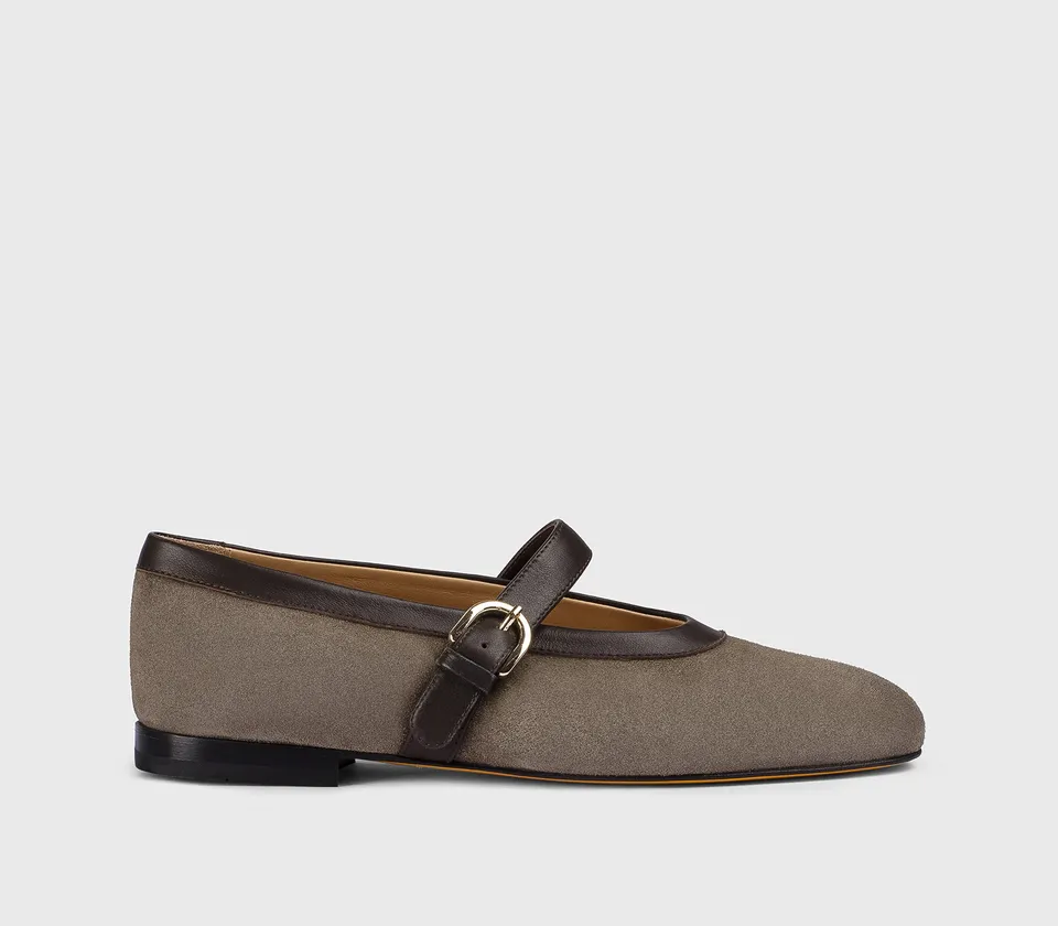 doucal-s-ballerine-riemchenballerina-espresso-damen image 1