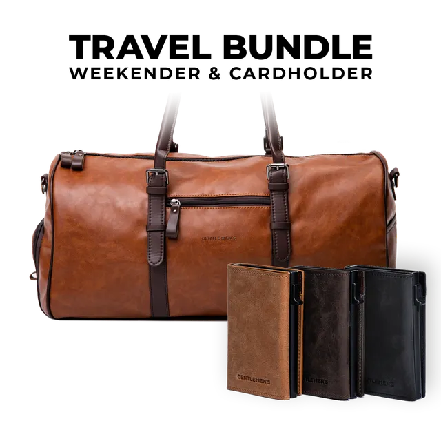 gentlemen-s-bundles-weekender-cardholder-set-braun image 1