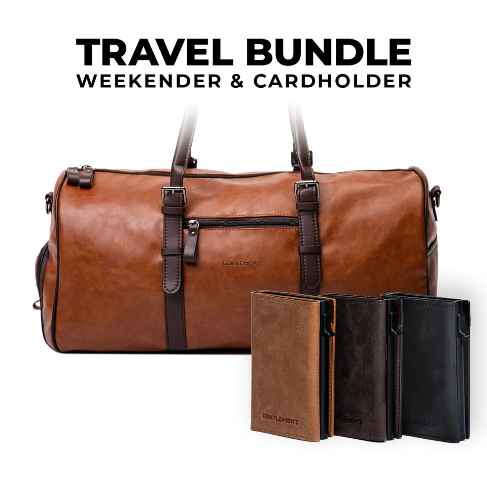 gentlemen-s-bundles-weekender-cardholder-set-braun image 1
