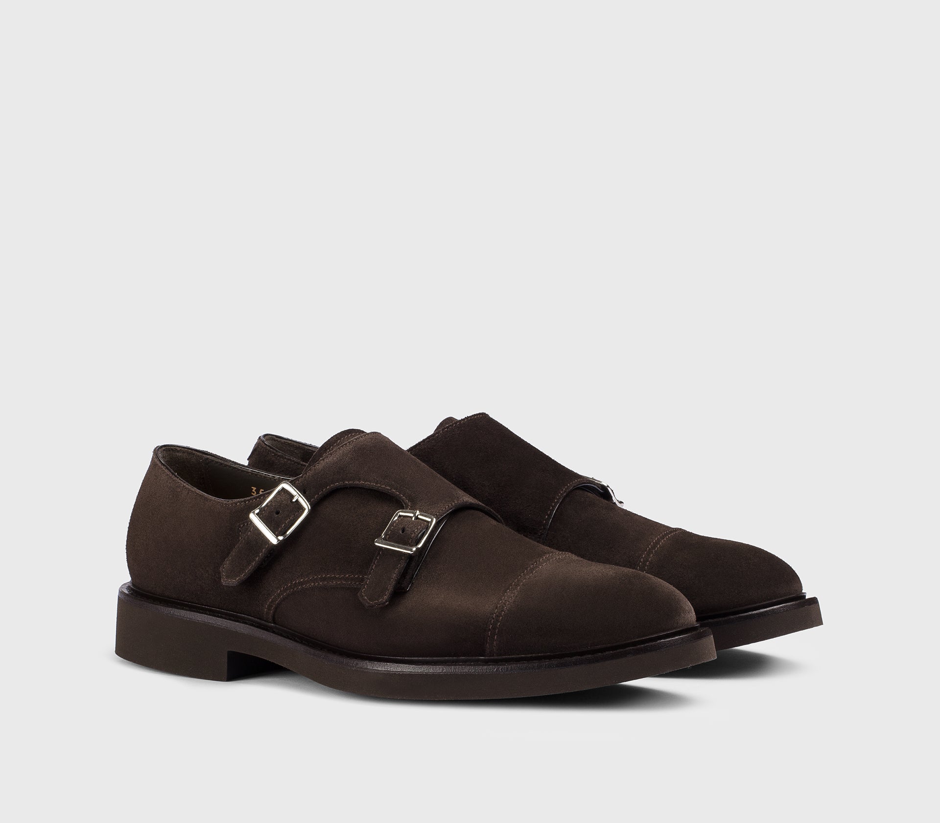 doucal-s-buckles-du3581-monkstrap-terre-veloursleder image 3