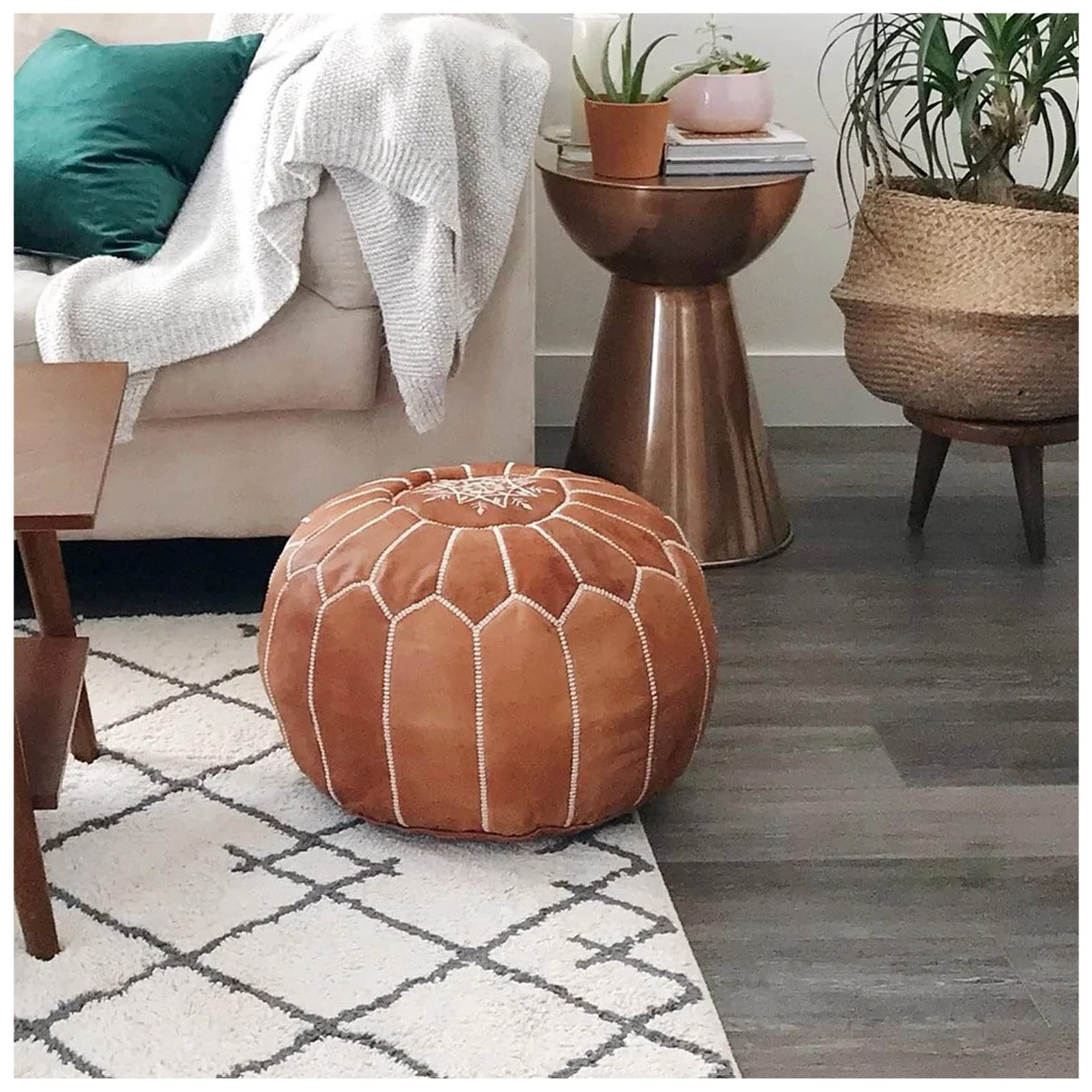 almadih-pouf-camel-vintage-sitzpouf-echtleder image 5