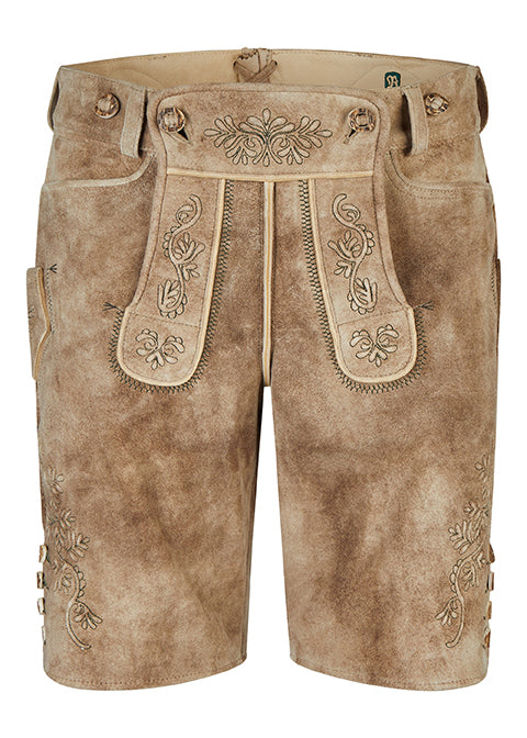 beckert-grossgmain-wildbock-lederhose-kurz-barock-stickerei image 4
