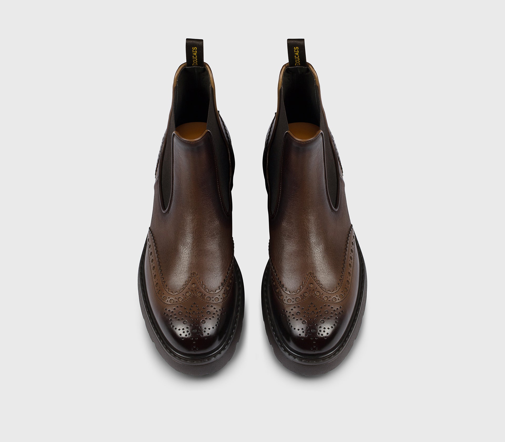 doucal-s-ankle-boots-du3110-wingtip-stiefelette-braun image 2