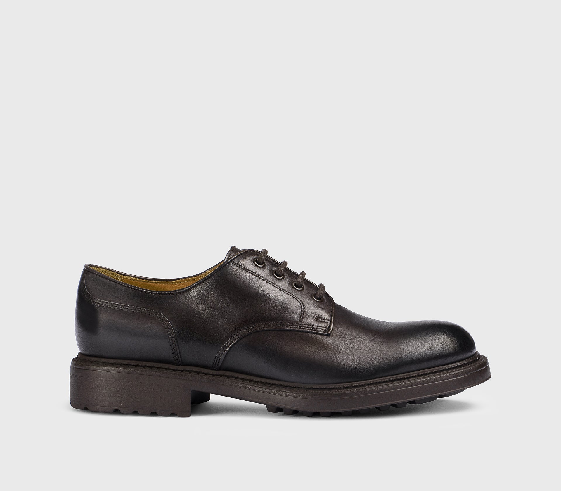 doucal-s-lace-ups-derby-schn-rschuh-dunkelbraun-gummisohle image 1