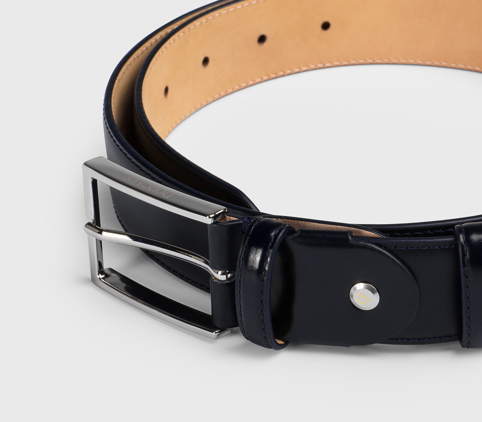 doucal-s-belts-dc0001sigmuf007-g-rtel-blau-leder-verstellbar image 3