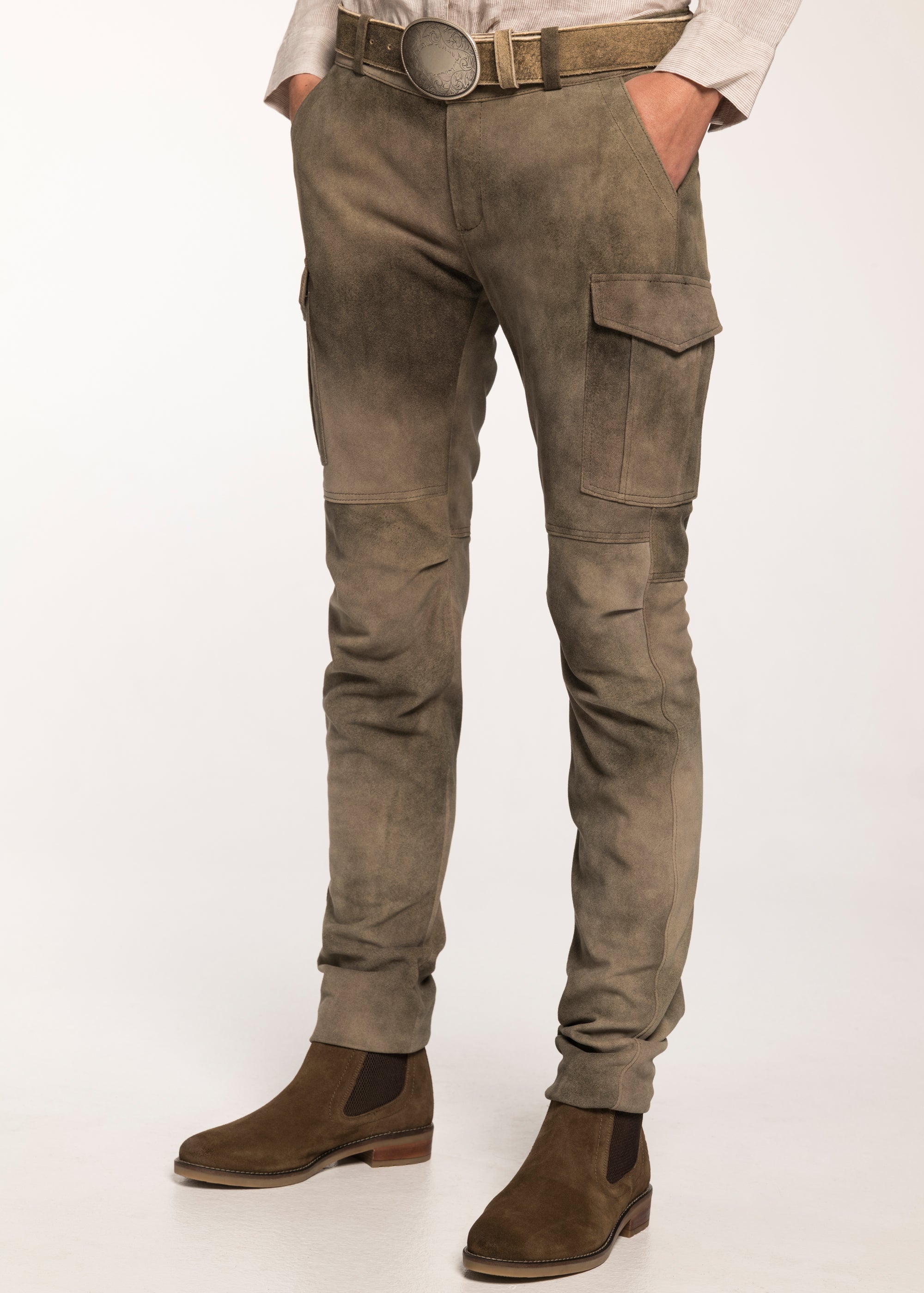 beckert-cherokee-damen-lederhose-ziegenvelour-smoke image 3