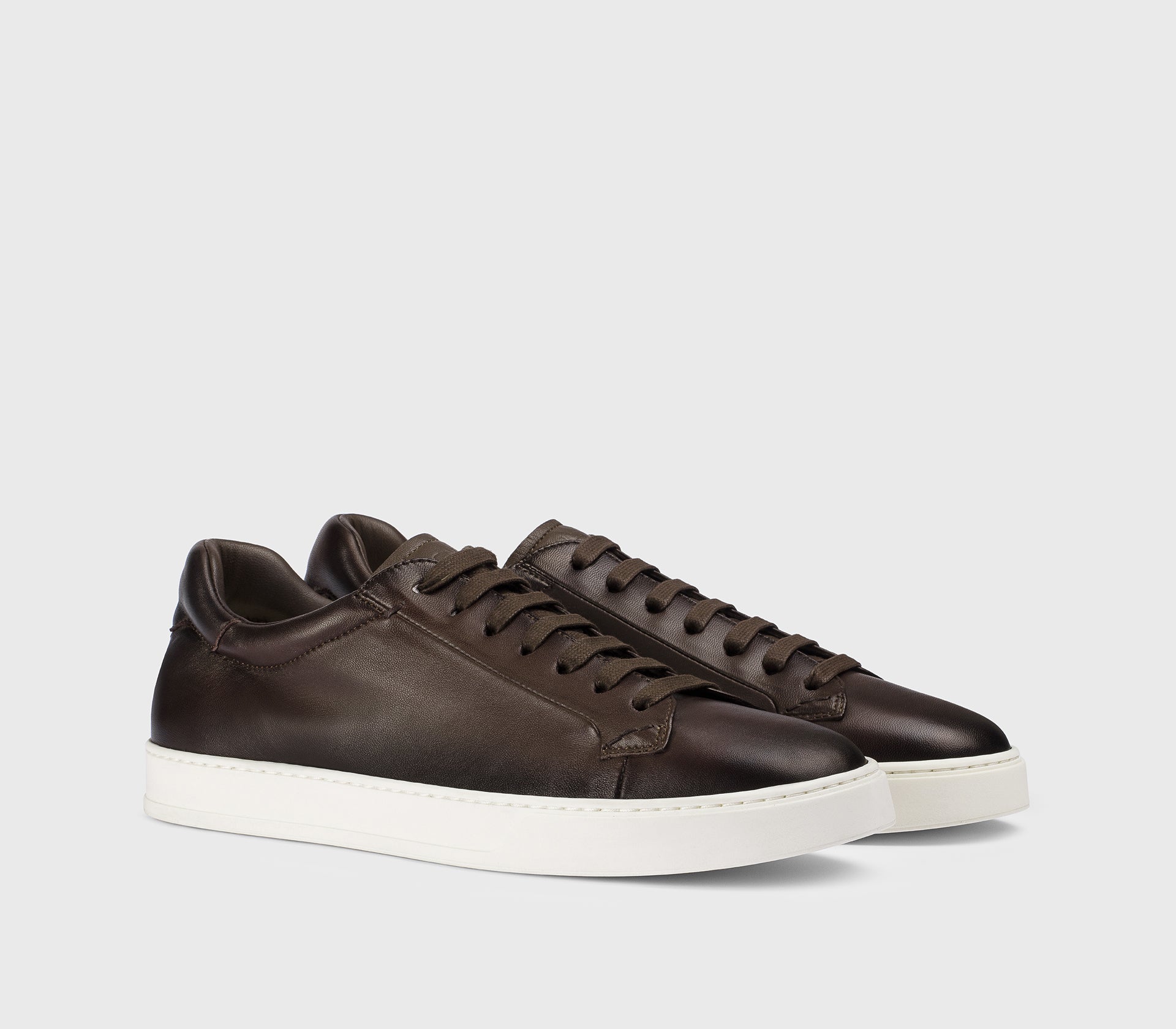 doucal-s-du3552-sneaker-leder-dunkelbraun-testa-di-moro image 3