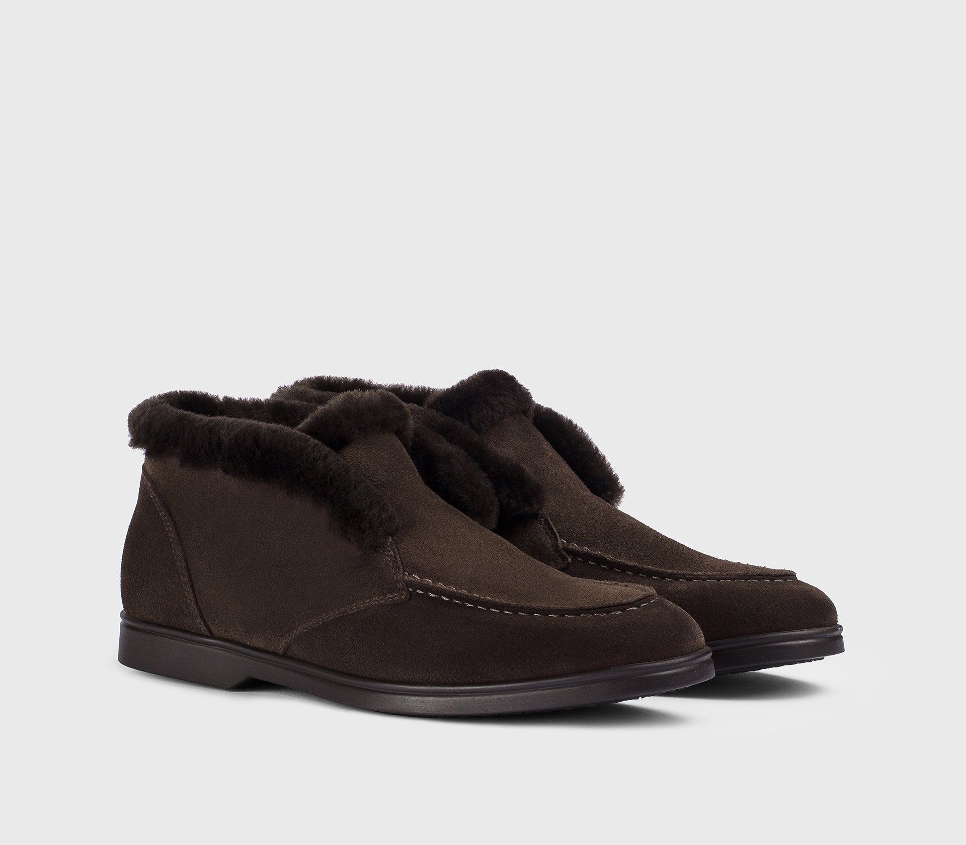 doucal-s-lace-ups-desert-boot-mahagoni-velours-fell image 4