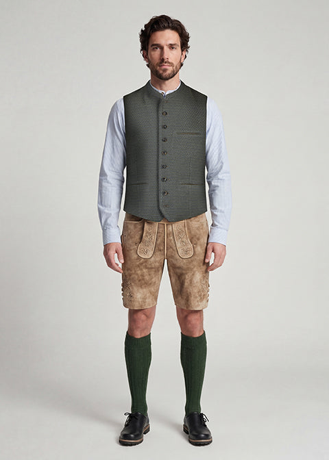 beckert-chuck-trachtenweste-smaragd-jacquard-lenon image 1