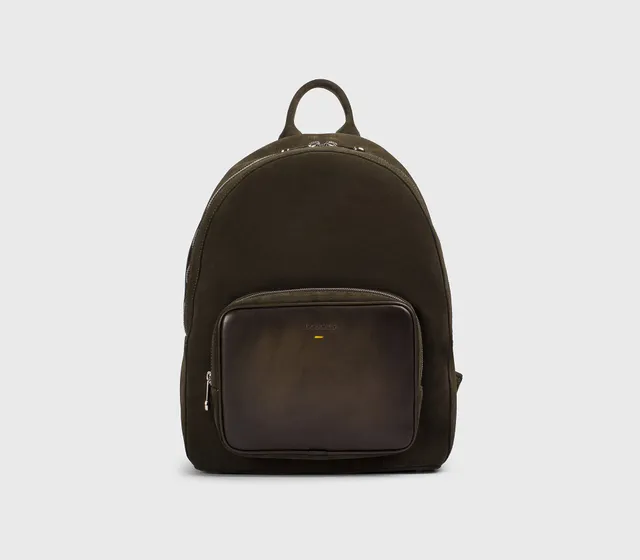 doucal-s-bags-rucksack-moosgr-n-veloursleder-leder image 1