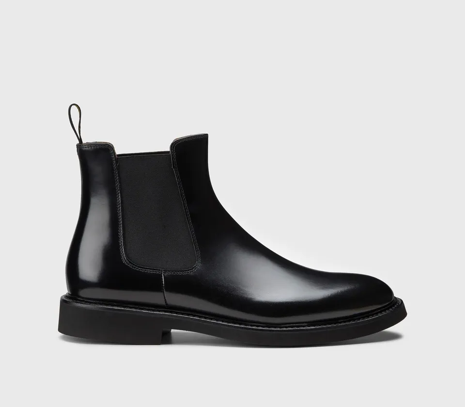 doucal-s-du1343genouf007-stiefelette-nero-schwarz-leder image 1
