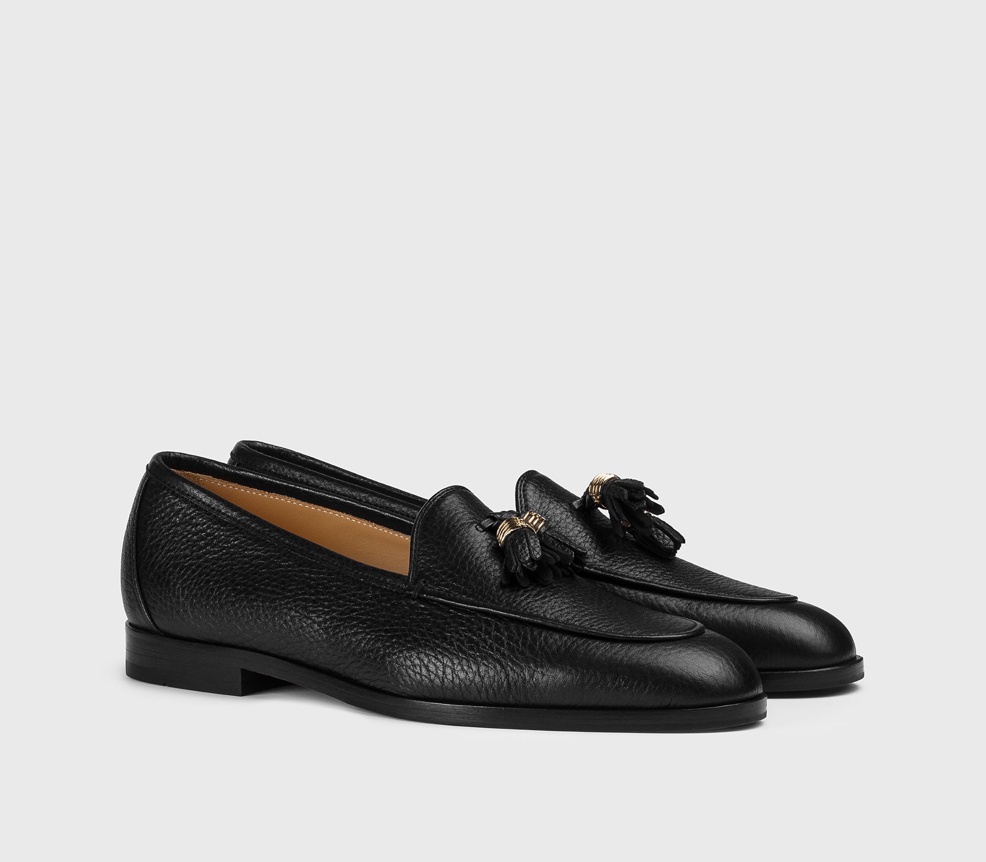 doucal-s-loafers-mokassin-hirschleder-schwarz-quasten-damen image 3