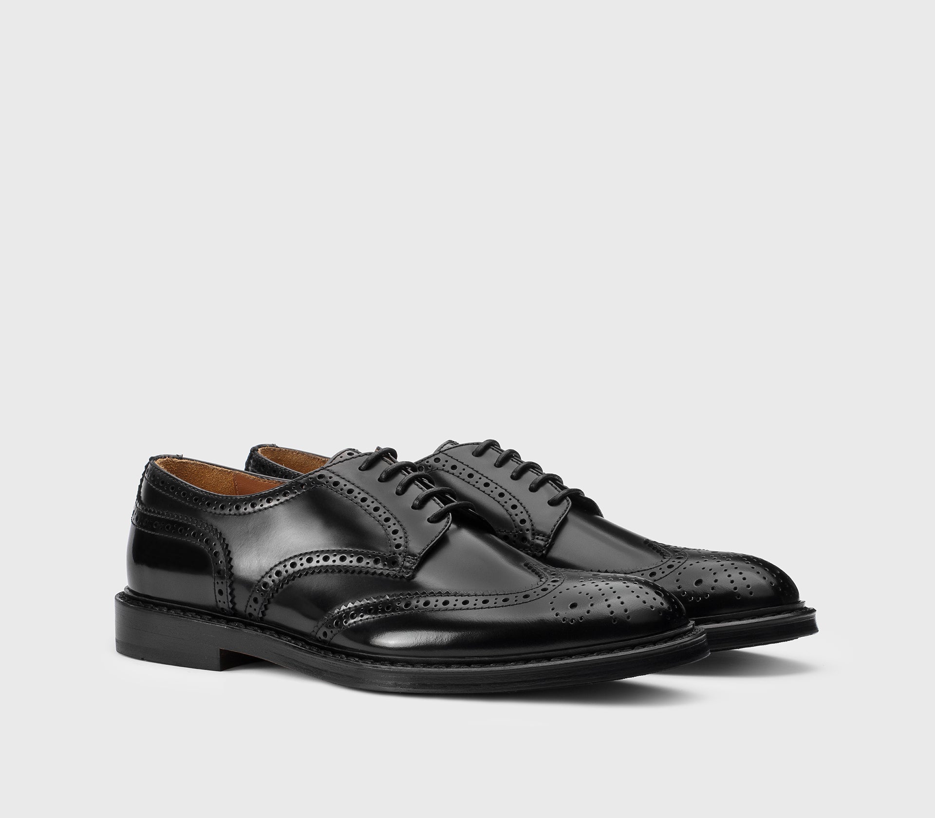 doucal-s-lace-ups-du1367-wingtip-schn-rschuh-schwarz-leder image 3