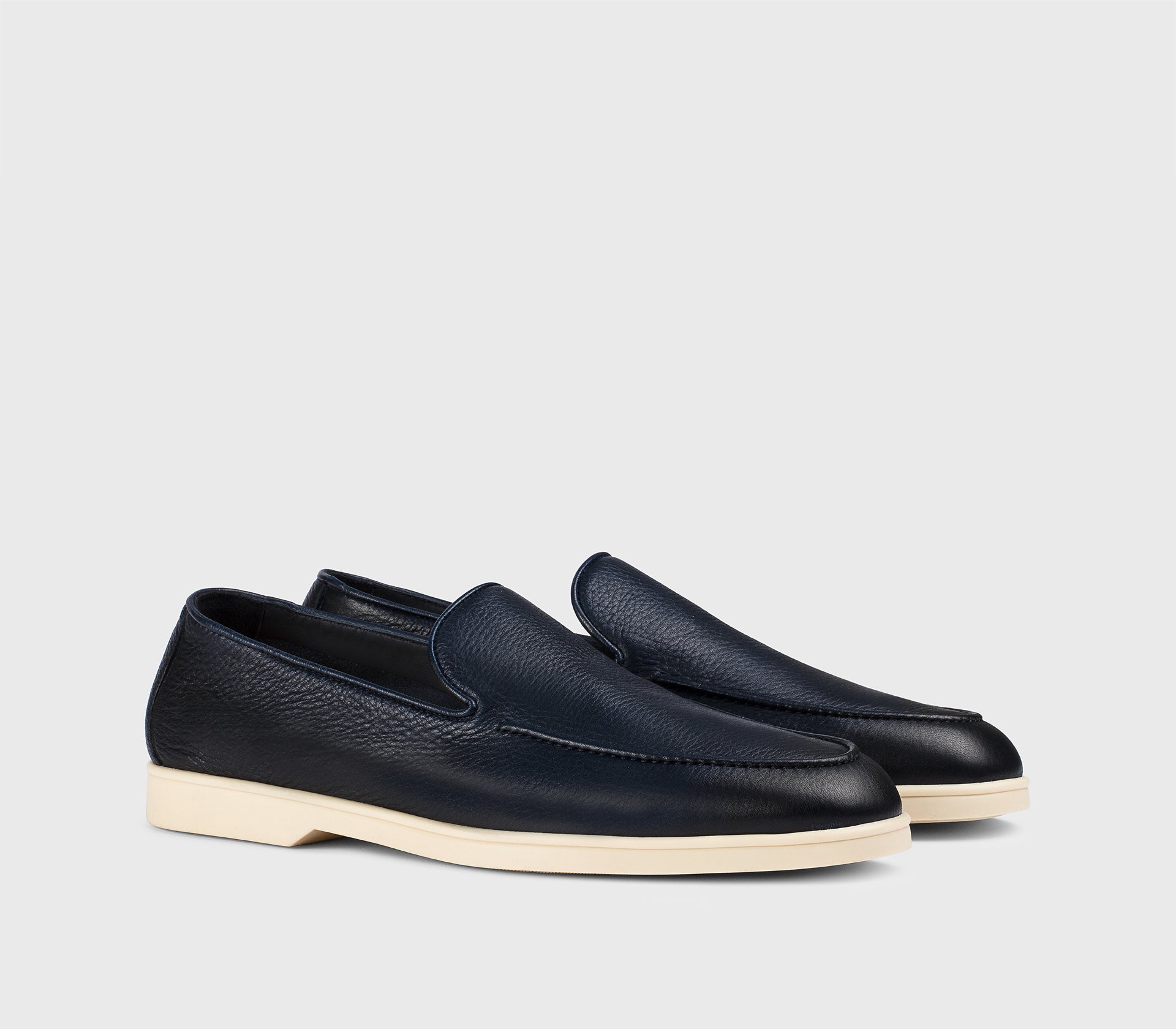 doucal-s-loafers-du3413-bootsschuh-herren-blau-hirschleder image 3