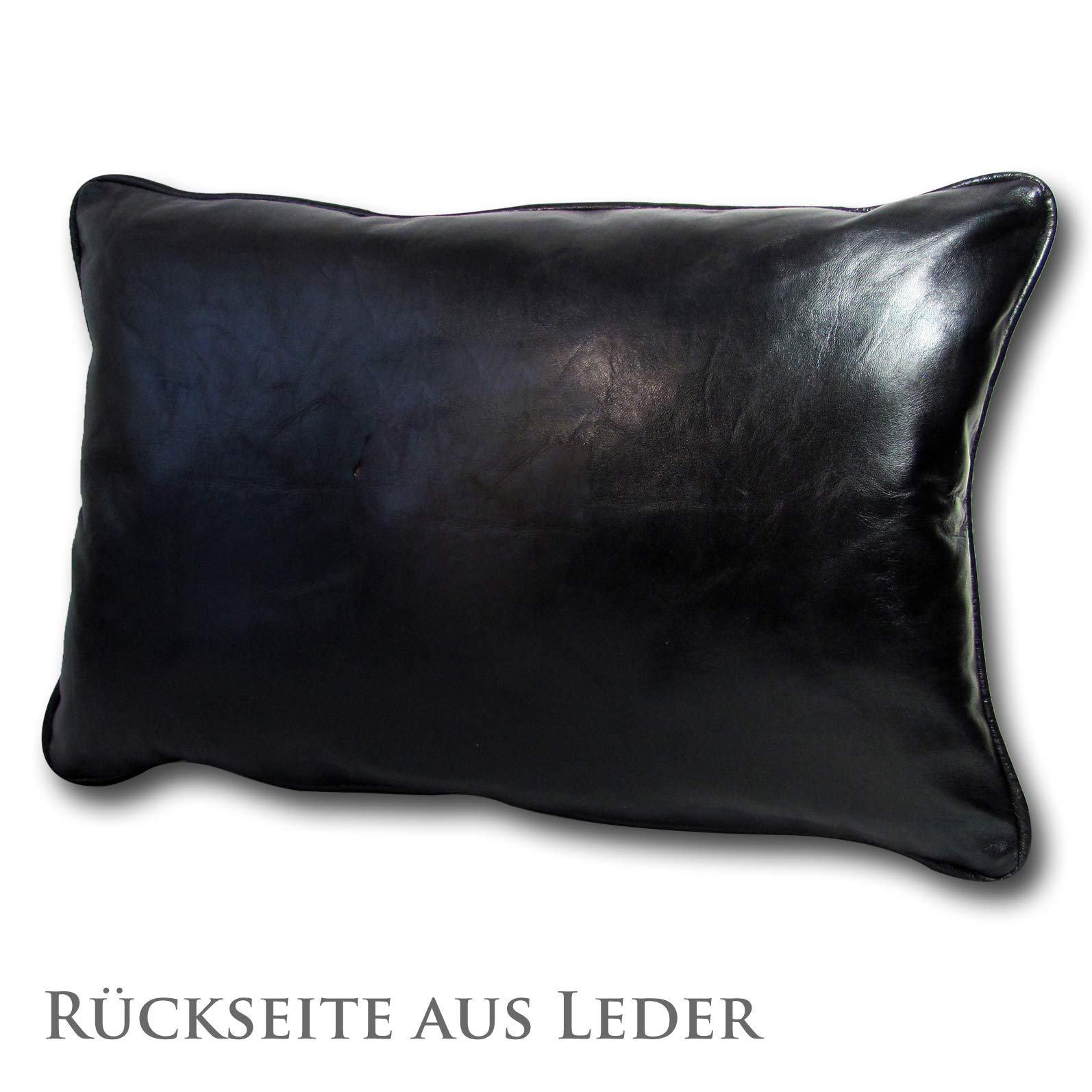 almadih-wohnaccessoires-lederkissen-xl-50x35-leder-schwarz image 2