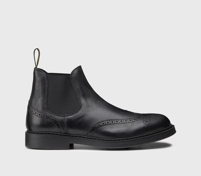doucal-s-wingtip-stiefelette-schwarz-leder-gummisohle image 1