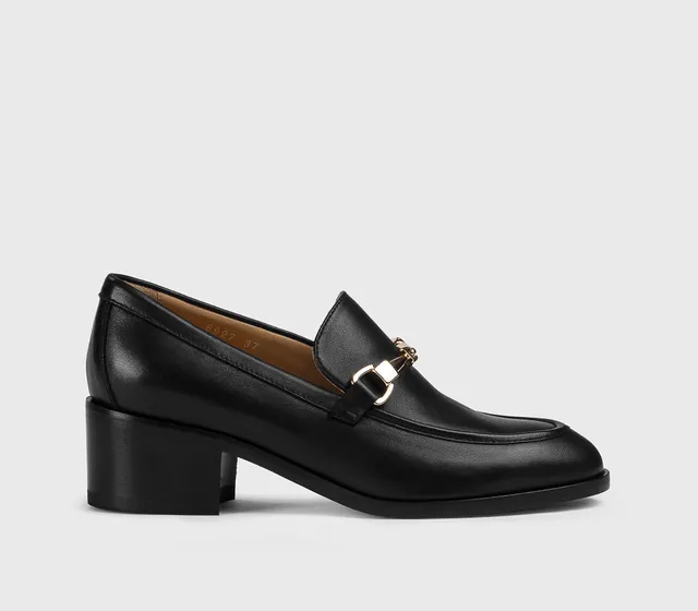 doucal-s-dd8927-loafer-schwarz-absatz-kalbsleder image 1