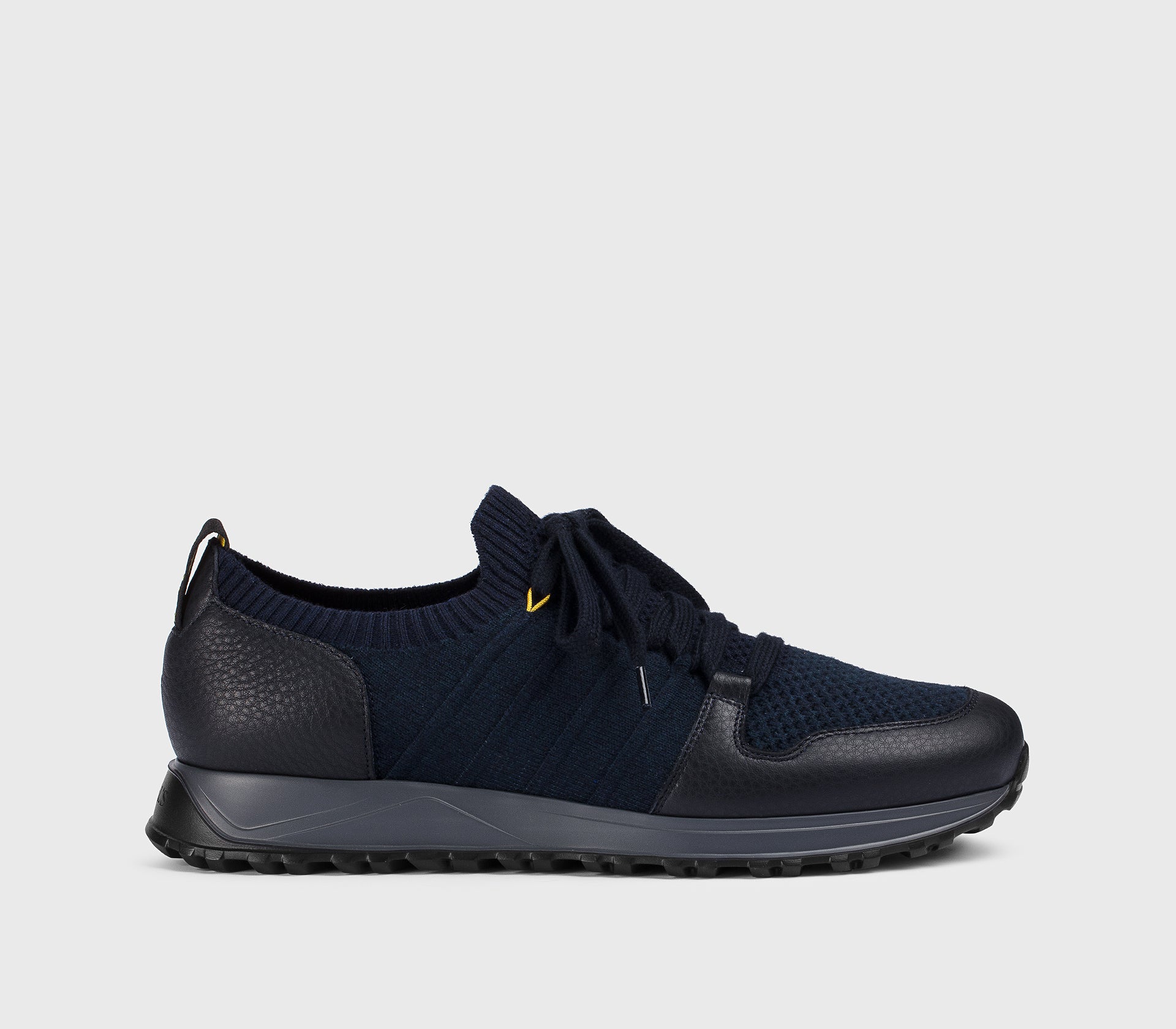 doucal-s-sneakers-du3221-sneaker-blau-schwarz-leder-wolle-herren image 1