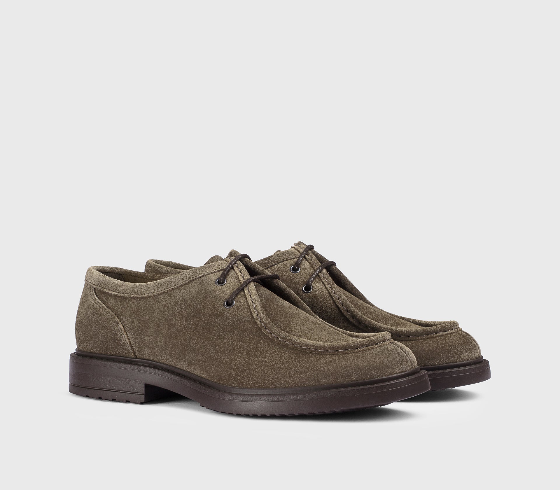 doucal-s-lace-ups-du3570-derby-espresso-velours-gummisohle image 3