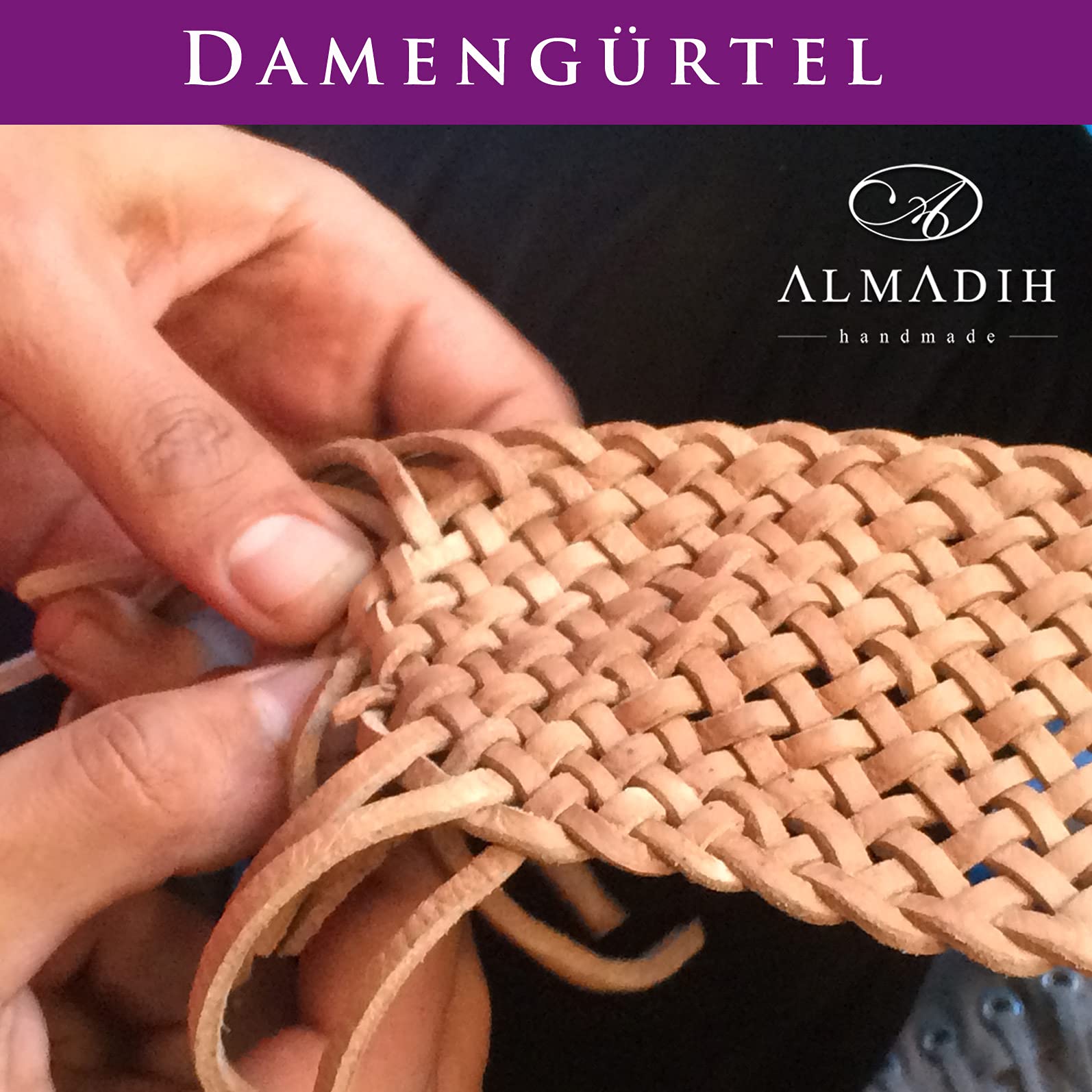 almadih-woven-dameng-rtel-braun-geflochten-8-cm image 4