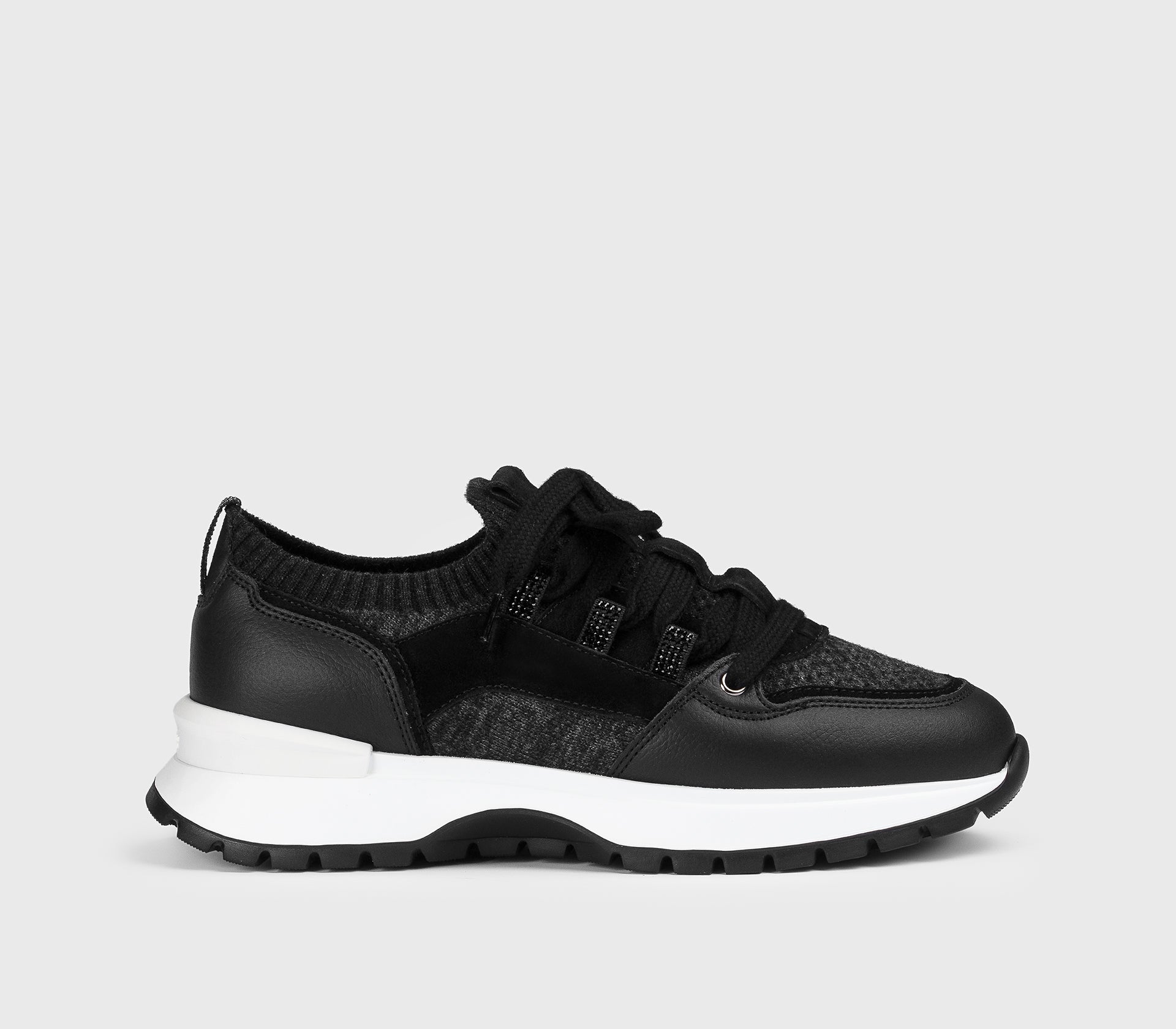 doucal-s-sneakers-dd8730whinpx801-sneaker-schwarz-leder-wolle image 1
