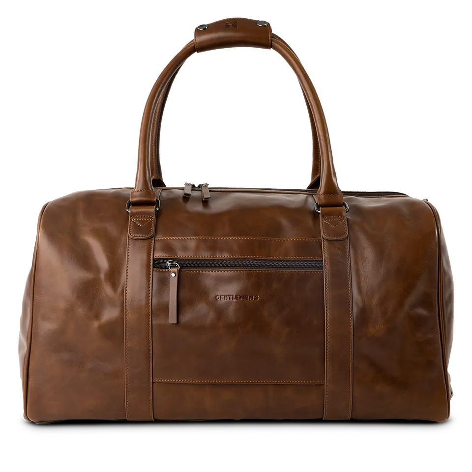 gentlemen-s-heidelberg-weekender-leder-reisetasche-schwarz-42l image 1