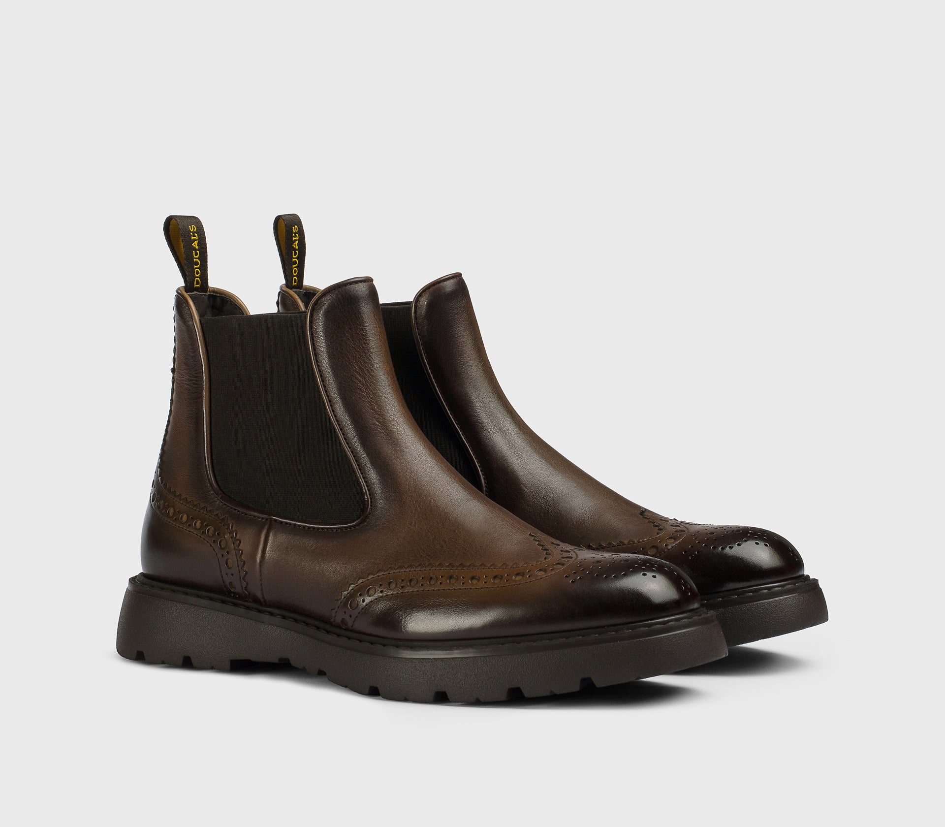 doucal-s-ankle-boots-du3110-wingtip-stiefelette-braun image 3