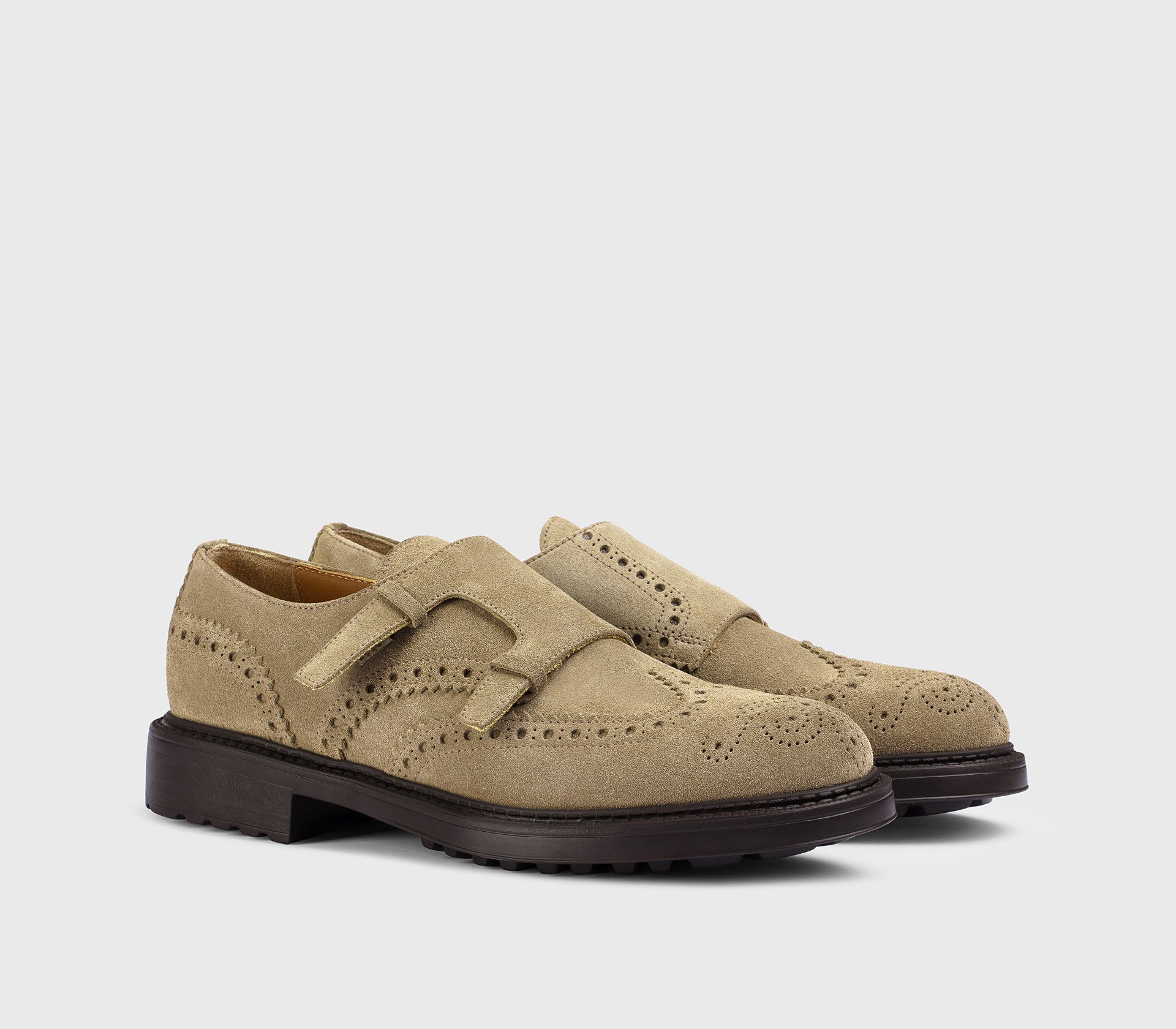 doucal-s-du3567-doppel-monkstrap-velours-kakao image 3