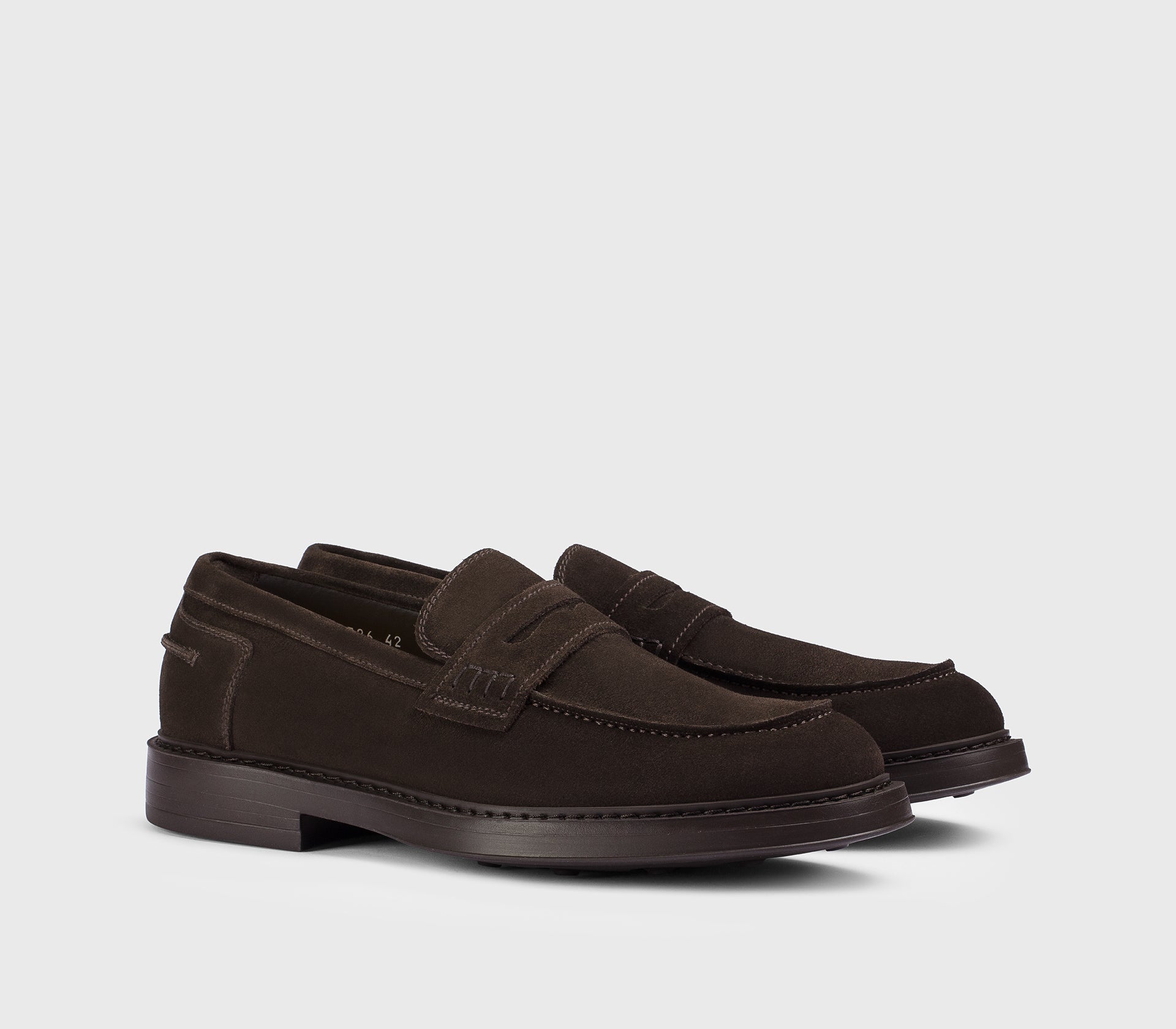 doucal-s-loafers-penny-mokassin-veloursleder-terre image 3