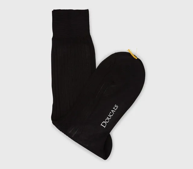 doucal-s-dxbc13-socken-schwarz-baumwolle-herren image 1