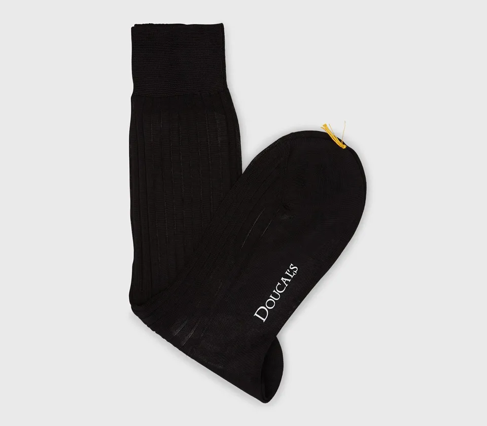 doucal-s-dxbc13-socken-schwarz-baumwolle-herren image 1